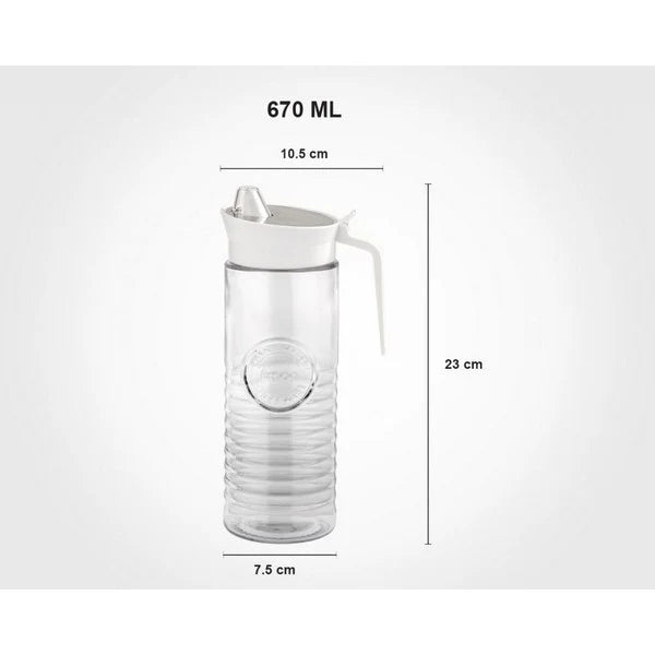 Glass Oil Dispenser Bottle with Auto-Flip Lid