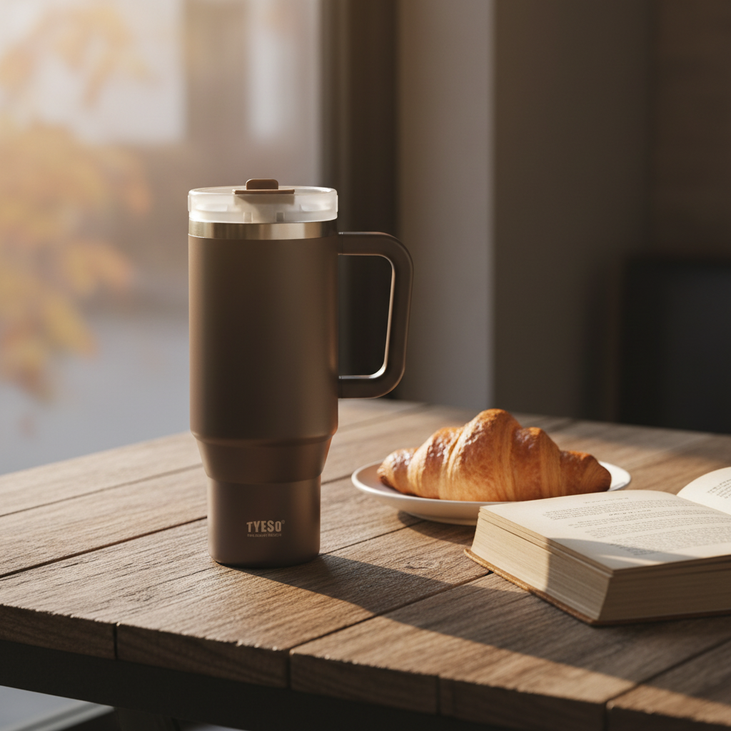 TYESO Brown Tumbler