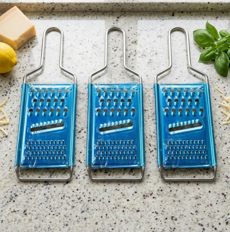 3-in-1 Multi-Grater Set – Coarse, Fine & Slicer | Set of 3 | Stainless Steel