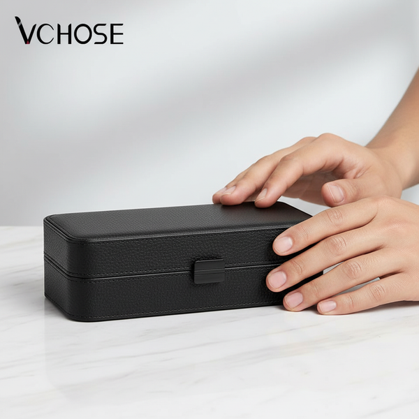 VCHOSE 18-Piece Professional Manicure Set | Large Black Leather Case