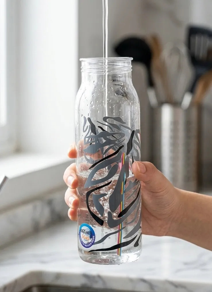 Imperial Household Reusable Glass Bottle – Chic & Eco Hydration